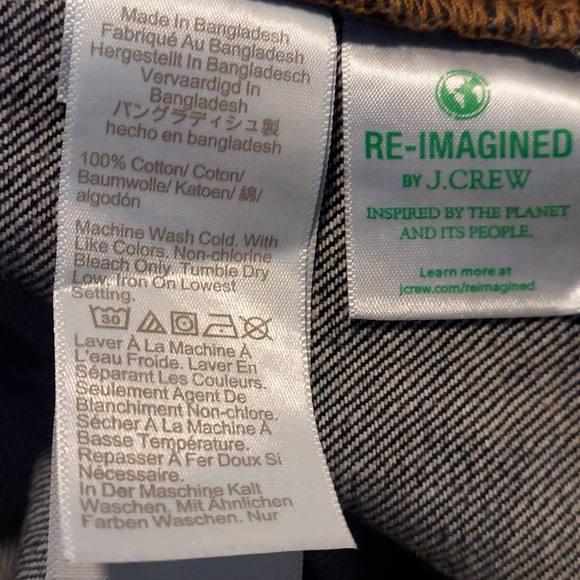 J Crew 484 Slim‎ Fit Jeans Men Size 32x34 (32x33.5 actual) Dark Blue Denim - Picture 8 of 8